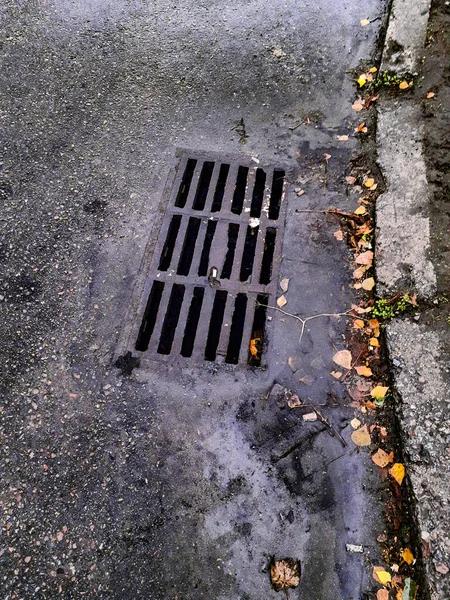 Yağmur sonrası yol ve sağanak