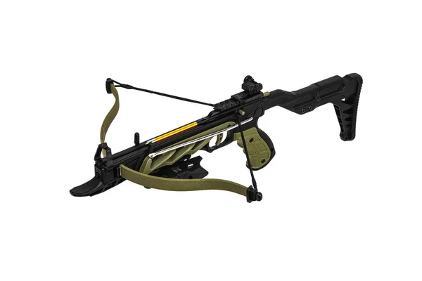 Modern Crossbow Isolate White Background Quiet Weapon Hunting Sports — Stock Photo, Image