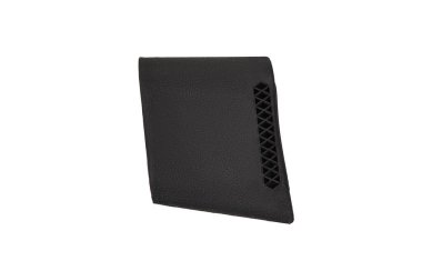 Butt plate isolate on a white background. Part of the butt of a gun. Shot recoil softener