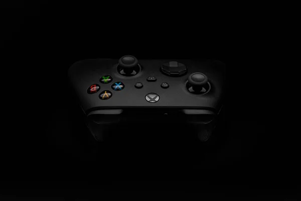 Gennaio 2021 Odessa Ucraina Controller Wireless Xbox Nero Compatibile Con — Foto Stock