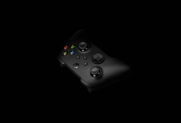 Januari 2021 Odessa Oekraïne Een Zwarte Xbox Draadloze Controller Compatibele — Stockfoto