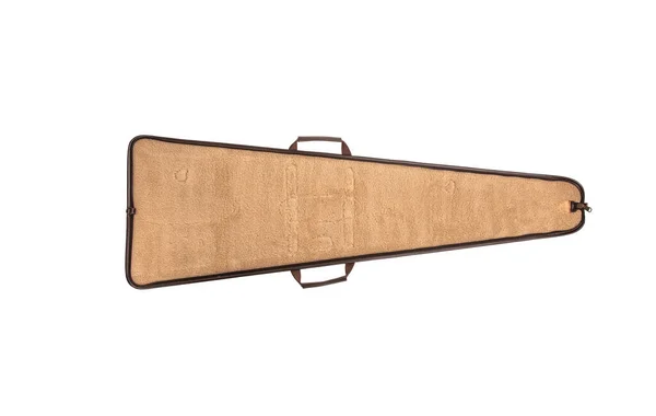 Luxe Koffer Voor Een Pistool Lederen Rits Met Metalen Gespen — Stockfoto