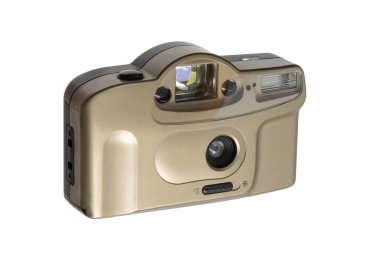 Klasik altın renkli, nokta ve çekim kameraları beyazın dörtte üçü açısında gösteriliyor..