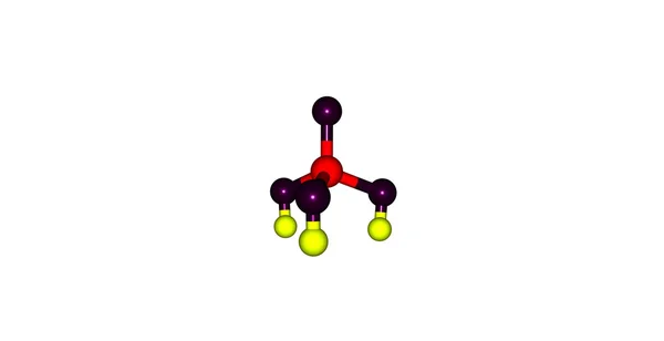 Estructura molecular del ácido fosfórico aislada en blanco —  Fotos de Stock