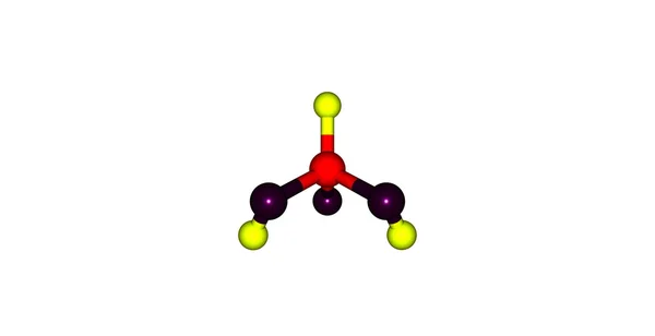 3D illustration of Phosphorous acid molecular structure isolated on white — Stock Photo, Image