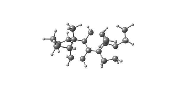 3D illustratie van moleculaire structuur Pregnane geïsoleerd op wit — Stockfoto