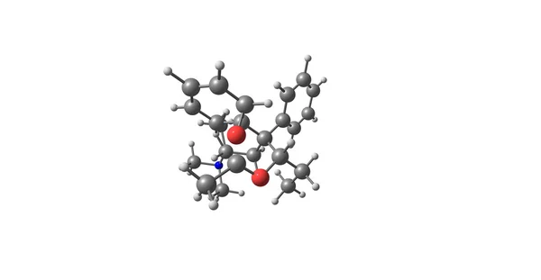 Acetylmethadol 분자 구조 흰색 절연 — 스톡 사진