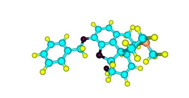 Benzylmorphine moleküler yapısı üzerinde beyaz izole