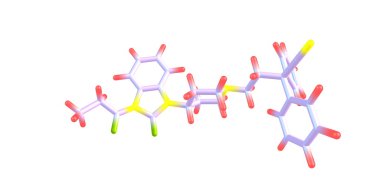 Bezitramide moleküler yapısı üzerinde beyaz izole
