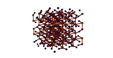 Beyaz izole korindon moleküler yapısı