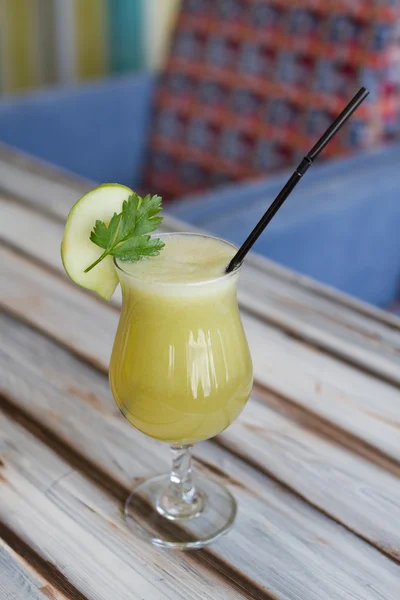 Glass of pineapple juice — Stock Photo, Image