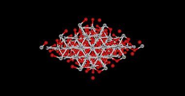 Siyah izole yakut moleküler yapısı