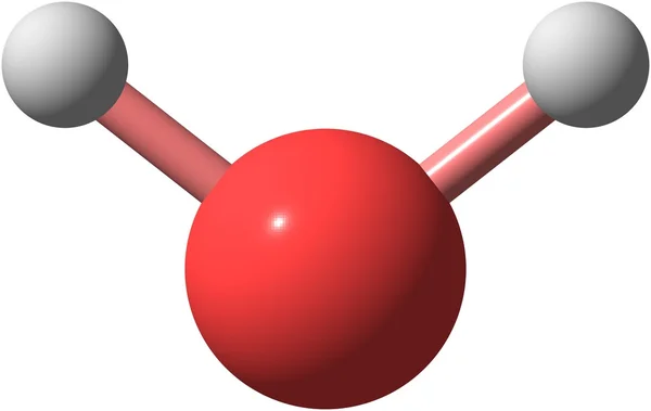 Estructura molecular del agua aislada en blanco — Foto de Stock