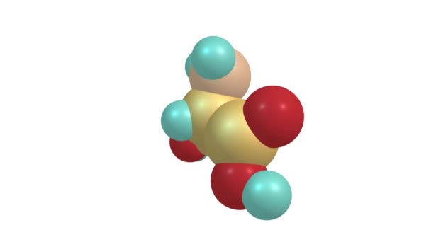 Serine Amino Acid Molecule Rotating Video — Stock Video