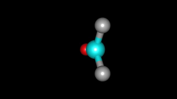 Molekula Formaldehydu Točící Video Plné — Stock video