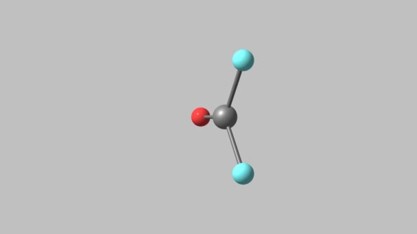 フルHdビデオを回転するホルムアルデヒド分子 — ストック動画