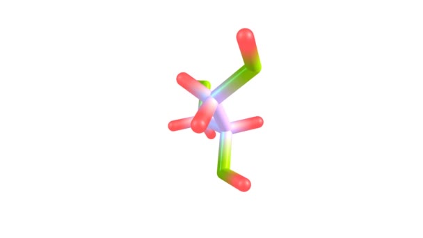 Glycerol Molecuul Roterende Video Full — Stockvideo