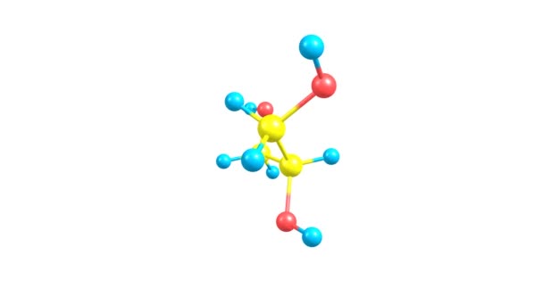 Glycerol Molecuul Roterende Video Full — Stockvideo