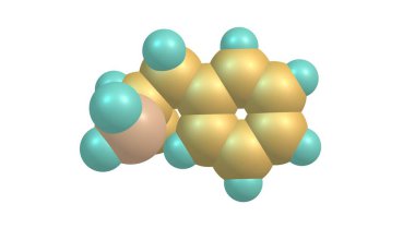 Amfetamin dikkat eksikliği hiperaktivite bozukluğunun tedavisinde kullanılan merkezi sinir sistemi uyarıcısıdır. 3d illüstrasyon