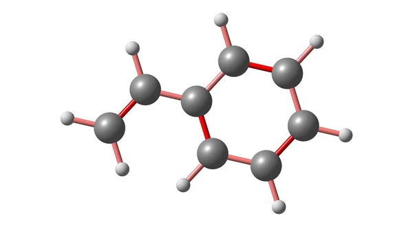 Styren Jest Związkiem Organicznym Wzorze Chemicznym C6H5Ch Ch2 Pochodna Benzenu — Zdjęcie stockowe