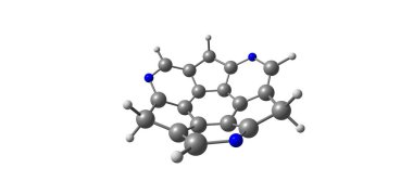 Yerine geçen sumanen polisiklik aromatik hidrokarbon ve bilimsel bir ilgi alanıdır çünkü molekül Buckminsterfullerene 'in bir parçası olarak kabul edilebilir. 3d illüstrasyon