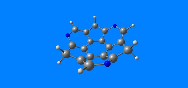Substituiertes Sumanen Ist Ein Polyzyklischer Aromatischer Kohlenwasserstoff Und Von Wissenschaftlichem — Stockfoto