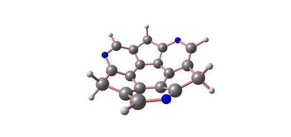 Substituiertes Sumanen Ist Ein Polyzyklischer Aromatischer Kohlenwasserstoff Und Von Wissenschaftlichem — Stockfoto