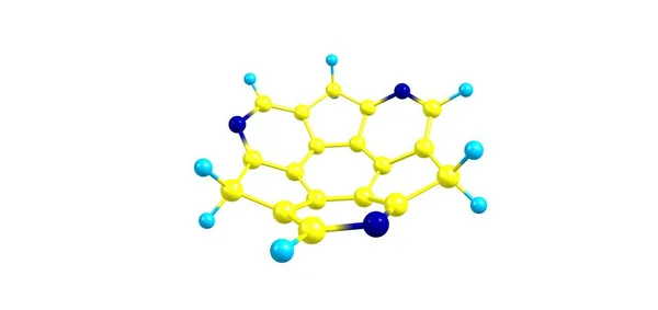 Заміщений Суманен Поліциклічним Ароматичним Вуглеводнем Науковим Інтересом Оскільки Молекулу Можна — стокове фото