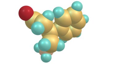 Fenibut anksiyete etkileri olan merkezi sinir sistemi depresyonudur ve anksiyete, uykusuzluk ve çeşitli belirtiler için kullanılır. 3d illüstrasyon
