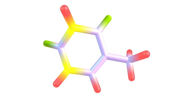 チミン Thymine 5位の水素をメチル基に置き換えるウラシルであるピリミジンヌクレオベースである 3Dイラスト — ストック写真