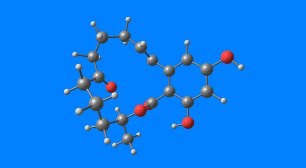 Zearalenone Zen Ral São Metabolito Estrogenic Poderoso Ilustração — Fotografia de Stock