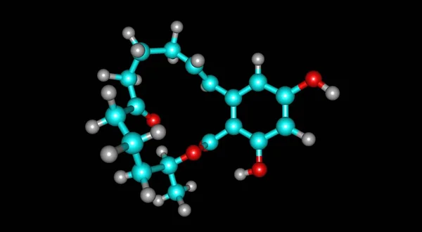 Zearalenone Zen Ral São Metabolito Estrogenic Poderoso Ilustração — Fotografia de Stock