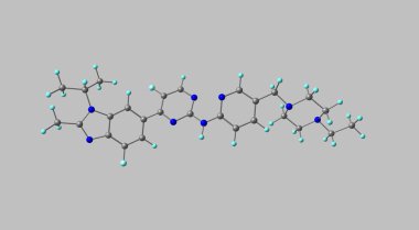 Abemaciclib, gelişmiş ya da metastatik meme kanserlerinin tedavisi için kullanılan bir ilaçtır. 3d illüstrasyon