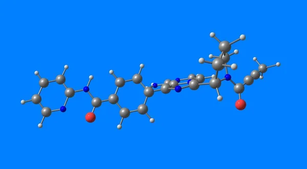 Acalabrutinib Bruton Tirozin Kináz Orális Inhibitora Amelyet Sejtes Malignitások Köztük — Stock Fotó