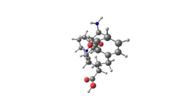 Lisinopril molekül dönen video Full HD