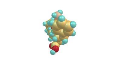 Lisinopril molekül dönen video Full HD