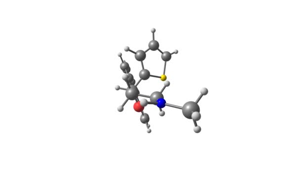 Duloxetine Molécula Vídeo Giratorio Full — Vídeos de Stock