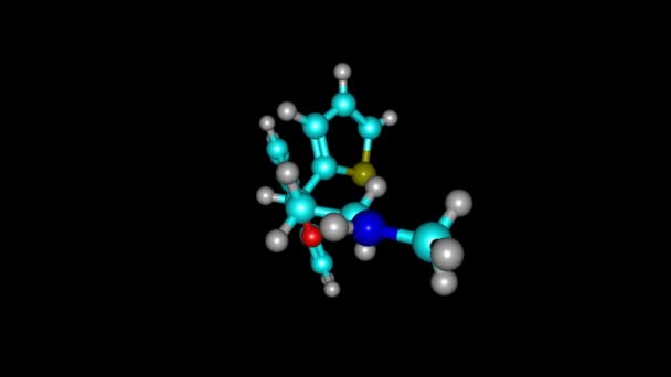 Duloxetine Molécula Vídeo Giratorio Full — Vídeos de Stock