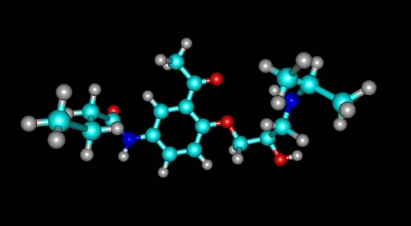 Acebutolol Egy Béta Blokkoló Magas Vérnyomás Arrhythmiák Kezelésére Illusztráció — Stock Fotó