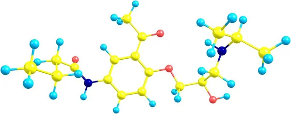 Acebutolol Hipertansiyon Aritmi Tedavisi Için Bir Beta Blokördür Illüstrasyon — Stok fotoğraf