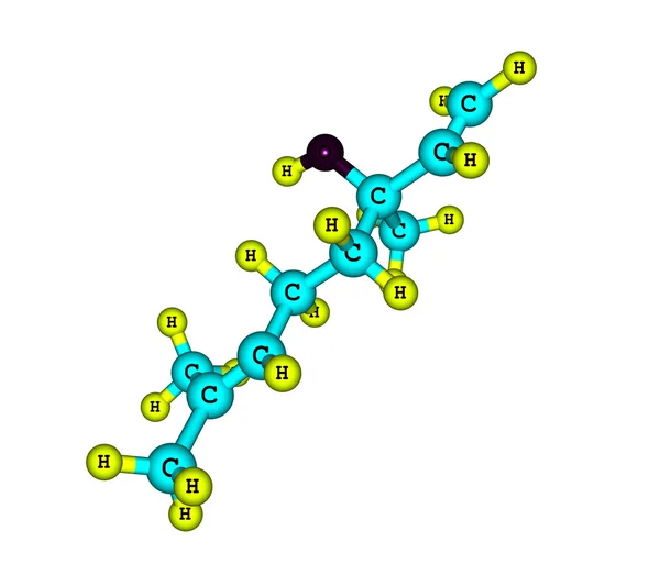 Linalool molecule isolated on white — Stock Photo, Image