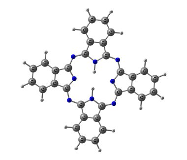 Beyaz izole ftalosiyanin glikoprotein molekül
