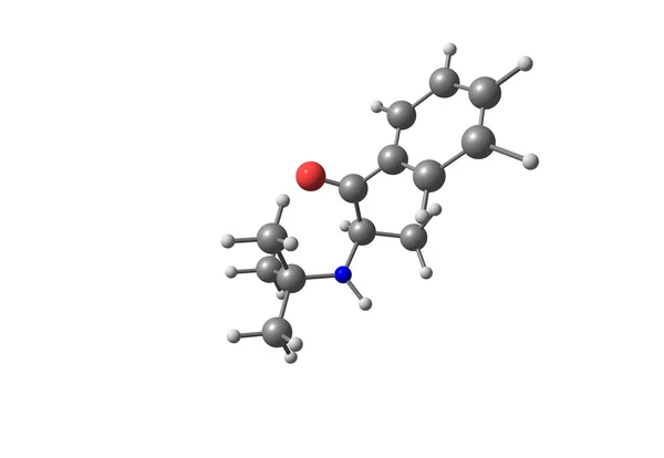 Bupropion molekyl isolerad på vit — Stockfoto