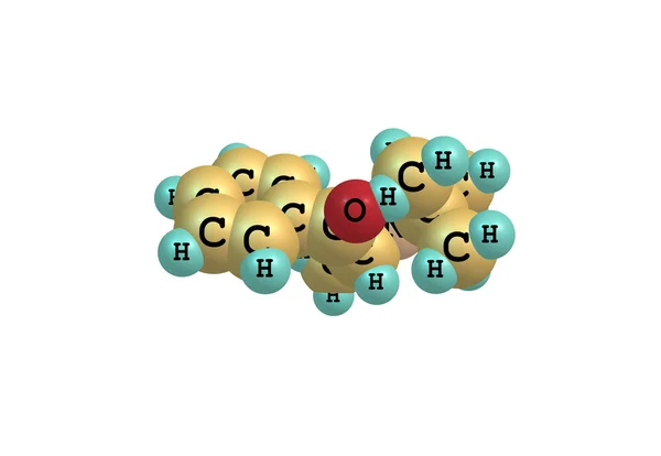 Molecola di bupropione isolata su bianco — Foto Stock