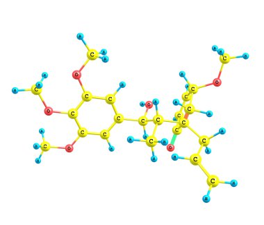 Megaphone molecule isolated on white