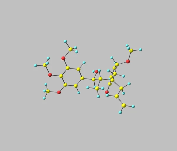 Megaphone molecule isolated on grey — 스톡 사진