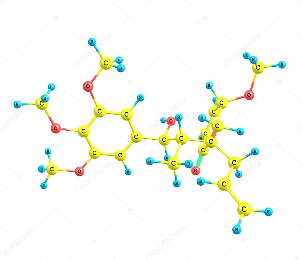 Megaphone molecule isolated on white