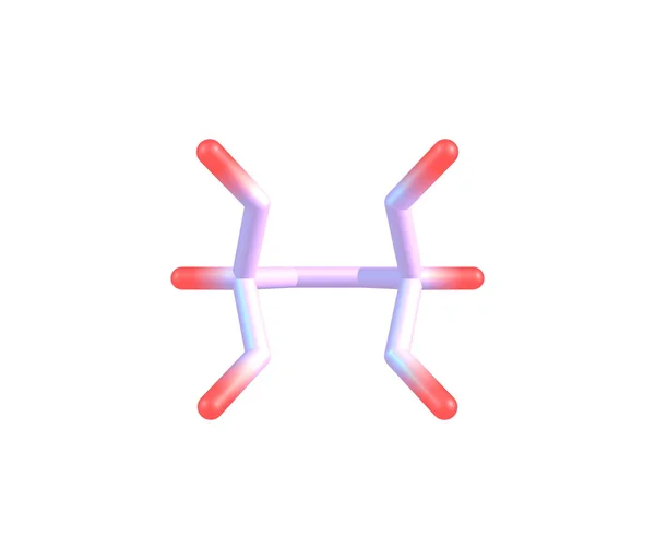 Estructura molecular de Barrelene aislada en blanco —  Fotos de Stock