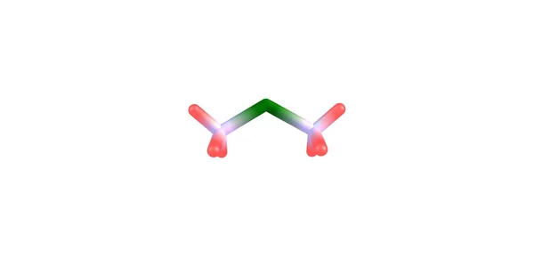 Dimethylkwik moleculaire structuur op witte achtergrond — Stockfoto