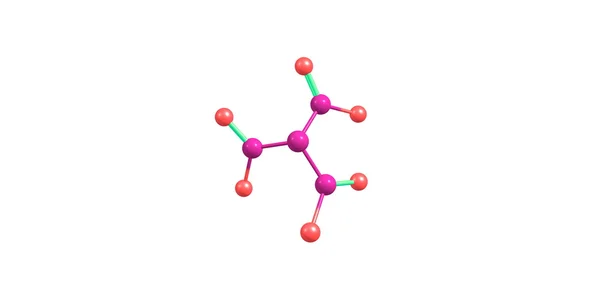 三分子上白色孤立 — 图库照片